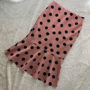 Therese Midi Skirt - Rose/Black